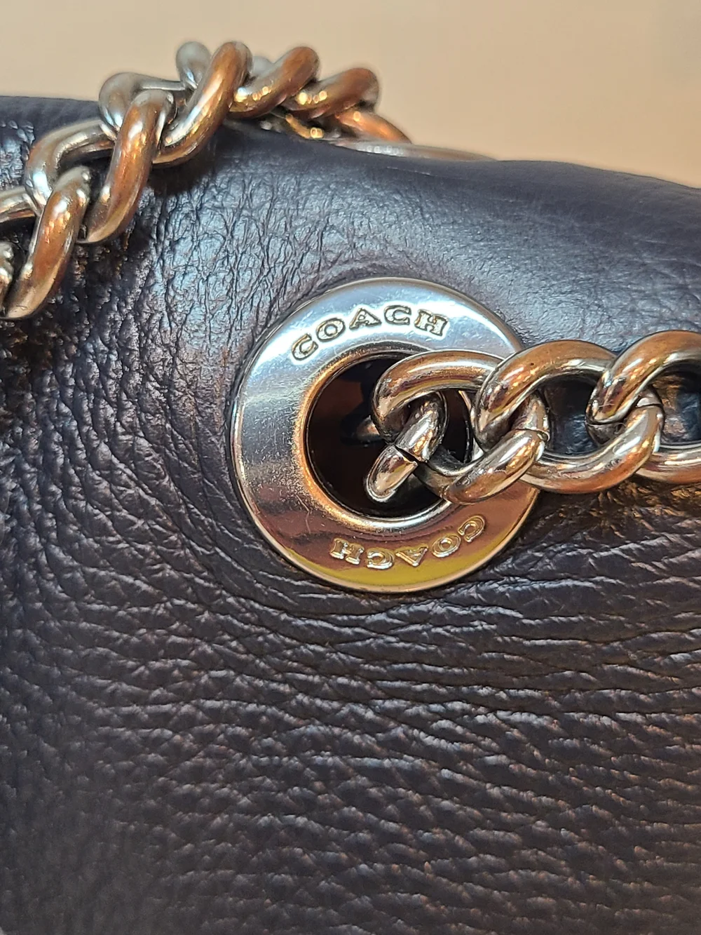 Coach Klare Crossbody 25 In Color block Silver/Midnight Multi CC351 EUC